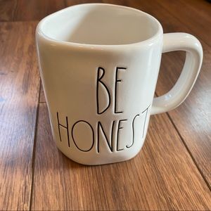 Rae Dunn Artisan Collection White Be Honest Ceramic Mug